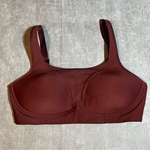 Lululemon Run Times Bra High Impact Support Molded Cups Size 38D Maroon Wireless